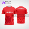 Mẫu áo thun sự kiện quảng cáo Viettel màu đỏ tự thiết kế ASK6