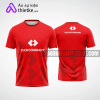 Mẫu áo thun sự kiện quảng cáo Ngân hàng Techcombank màu đỏ tự thiết kế ASK13